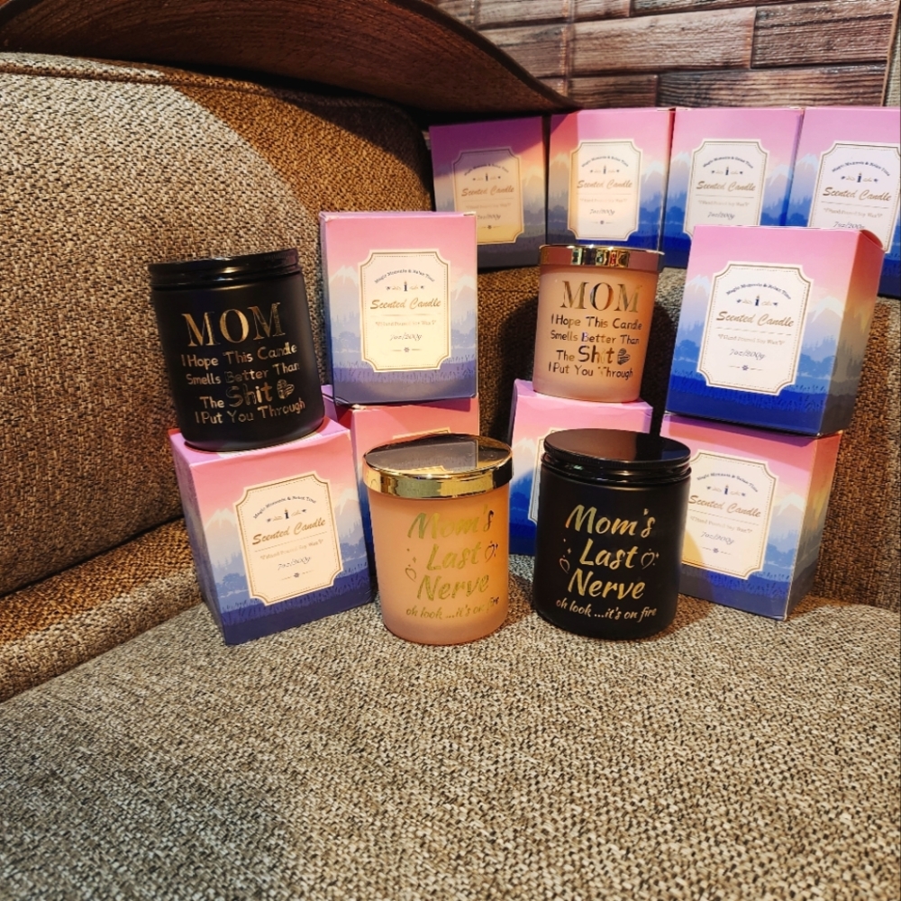 Spa candles and makeup